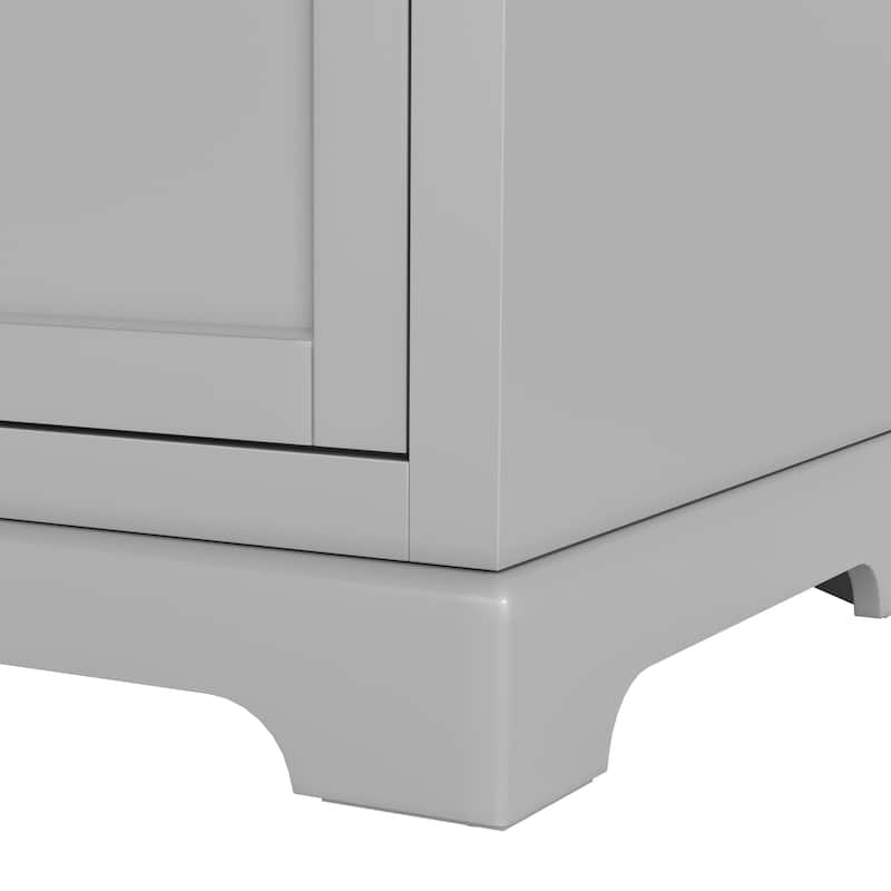 36/48/60 in. Bathroom Vanity in Wood with Ceramic Undermount Sink, Vanity with soft close Drawers