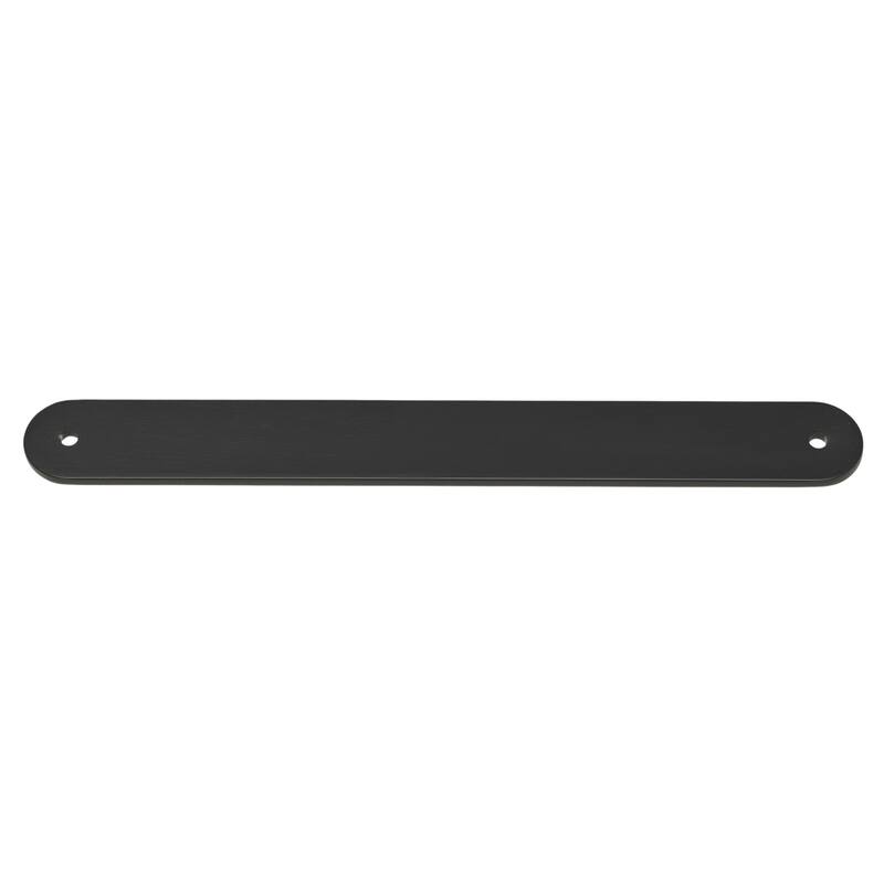 GlideRite 9-1/2 in. Rounded Backplate 7-9/16 in. Center to Center, 9343-192 - Pack of 5 - Matte Black