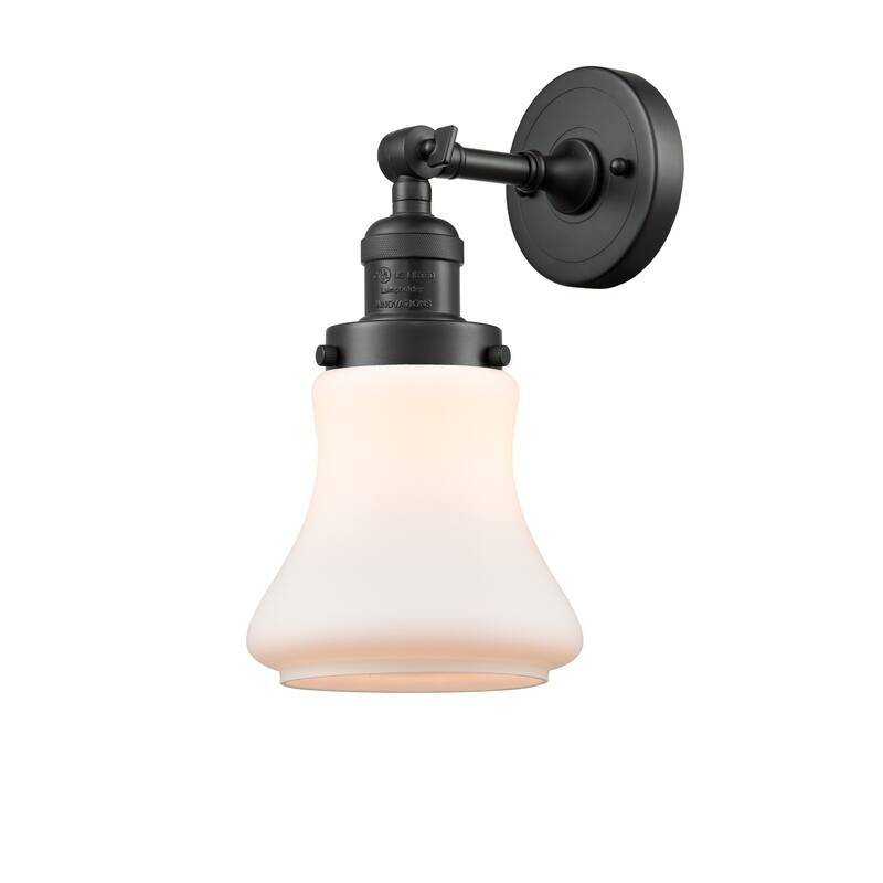 Innovations Lighting Bellmont Single Light 11" Tall Bathroom Sconce - Oil Rubbed Bronze / Matte White