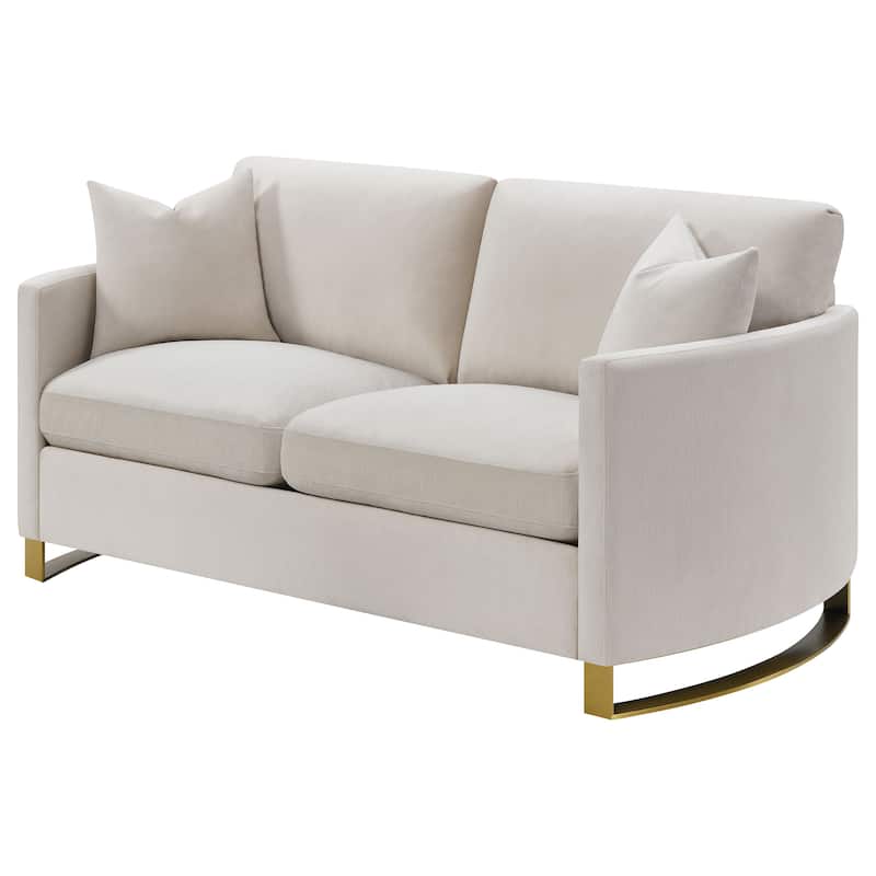 Corliss Upholstered Arched Arm Loveseat