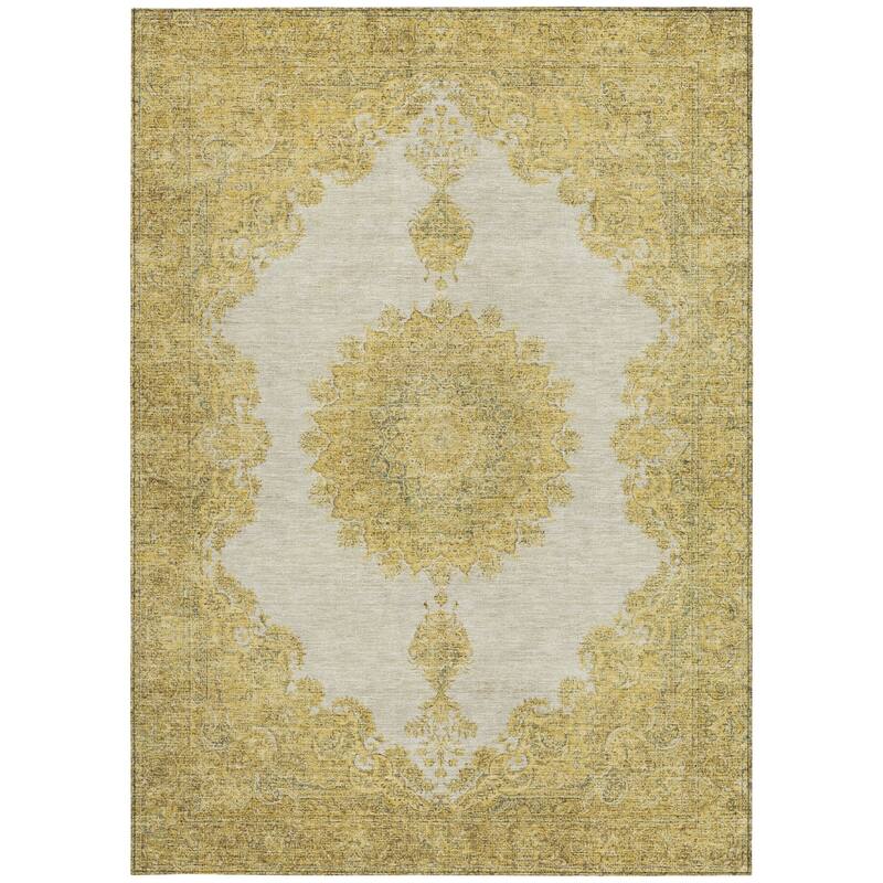 HomeRoots Oriental Traditional Rectangle Outdoor Rug