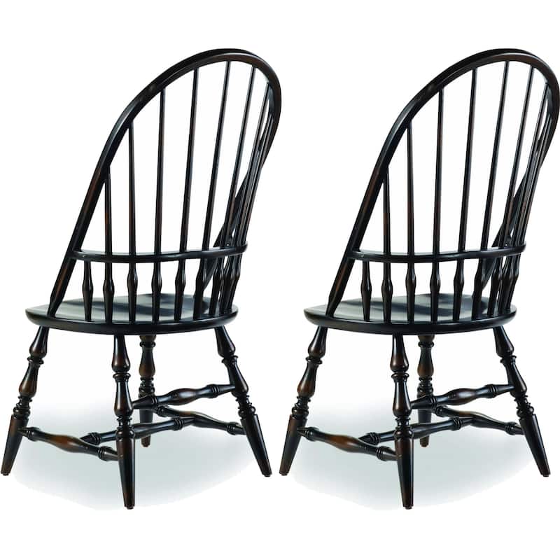 Hooker Furniture 3005-75330-SINGLE 43-1/4" Tall Dining Chair from the - Rubbed Ebony