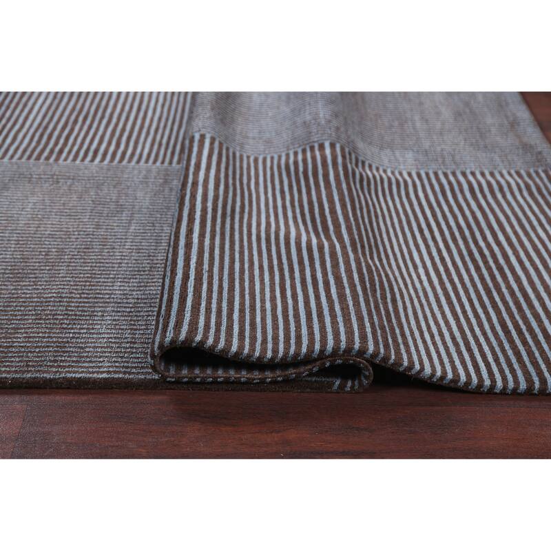 Vegetable Dye Contemporary Nepalese Oriental Area Rug Wool Handmade - 5'3" x 7'11"