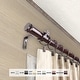 preview thumbnail 5 of 5, InStyleDesign Pita 1 inch Diameter Adjustable Curtain Rod 120 to 170 inches - Mahogany