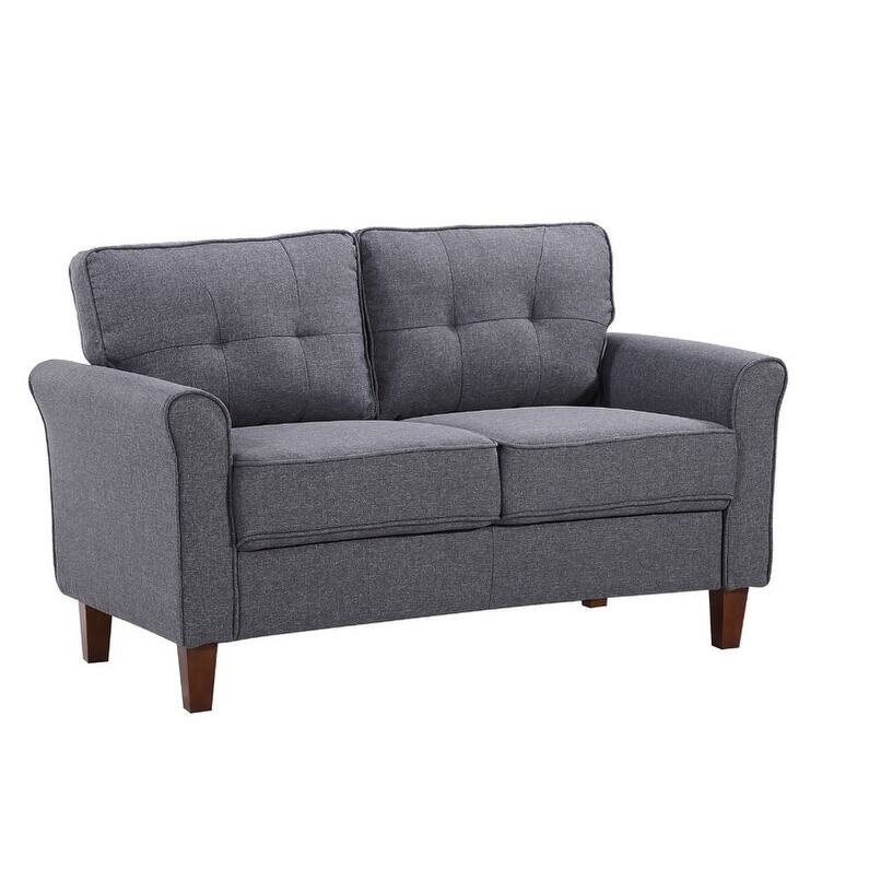 Kouchouk Tufted Loveseat - Dark Grey