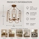 preview thumbnail 2 of 3, Mid-century Vintage 4-Light Drum Metal Semi Flush Mount Entryway Brass Ceiling Fixture - D 14"* H 17"