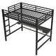 preview thumbnail 39 of 64, Gaming Loft Bed with RGB LED Light & USB Charge Station, Metal Loft Bed Frame w/Built-in Desk & Full-Length Guardrails
