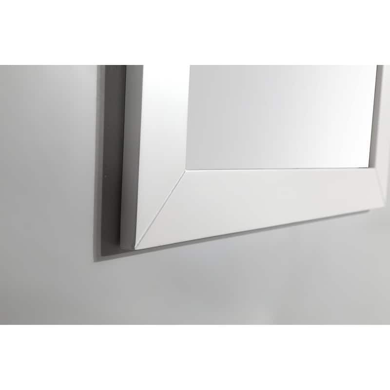 Vanity Art 48" Single Sink Bathroom Vanity Set with Engineered Marble Top and Free Mirror