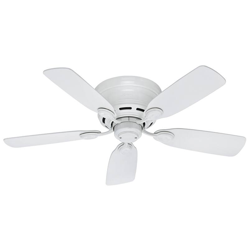 Hunter Low-profile 42-inch White 5-blade Ceiling Fan