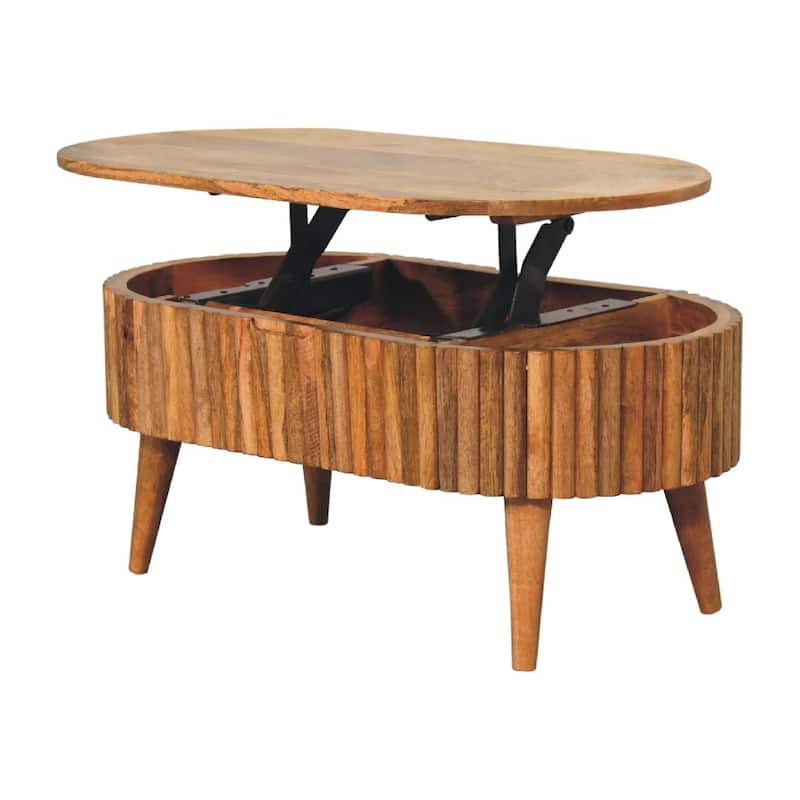 Artisan Furniture Solid Wood Mokka Coffee Table ,Light Brown ,1 Drawer