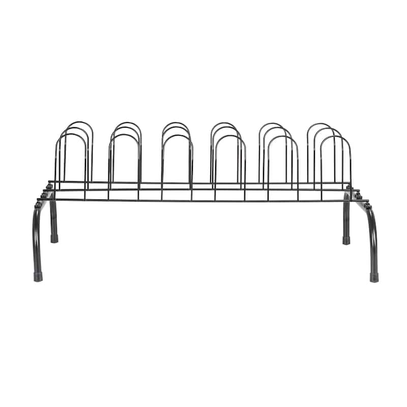 Household Essentials 9-Pair Metal Wire Shoe Rack