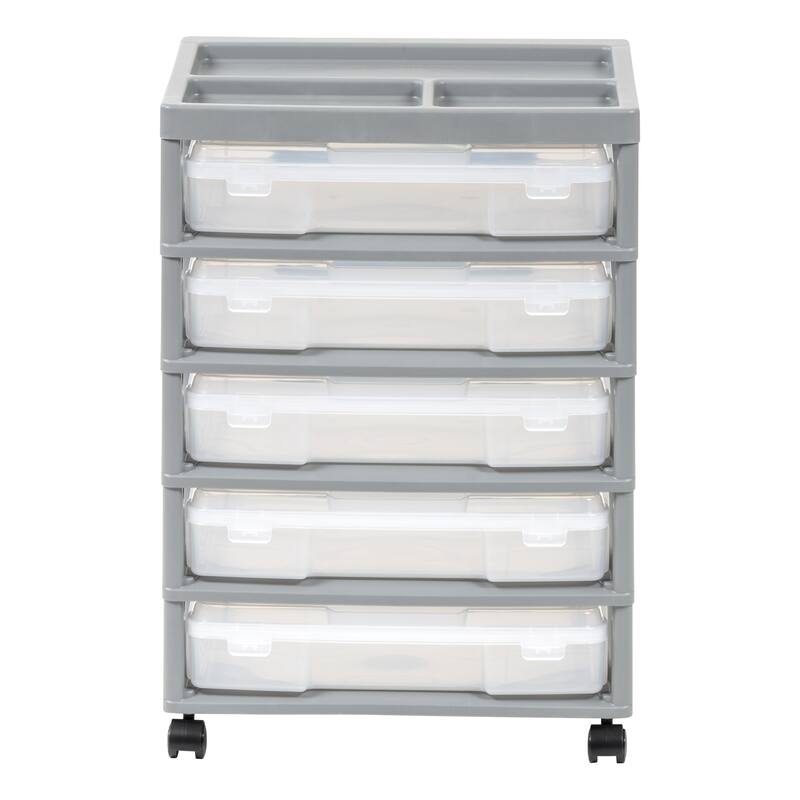 IRIS USA® Scrapbook Drawer Cart - Gray