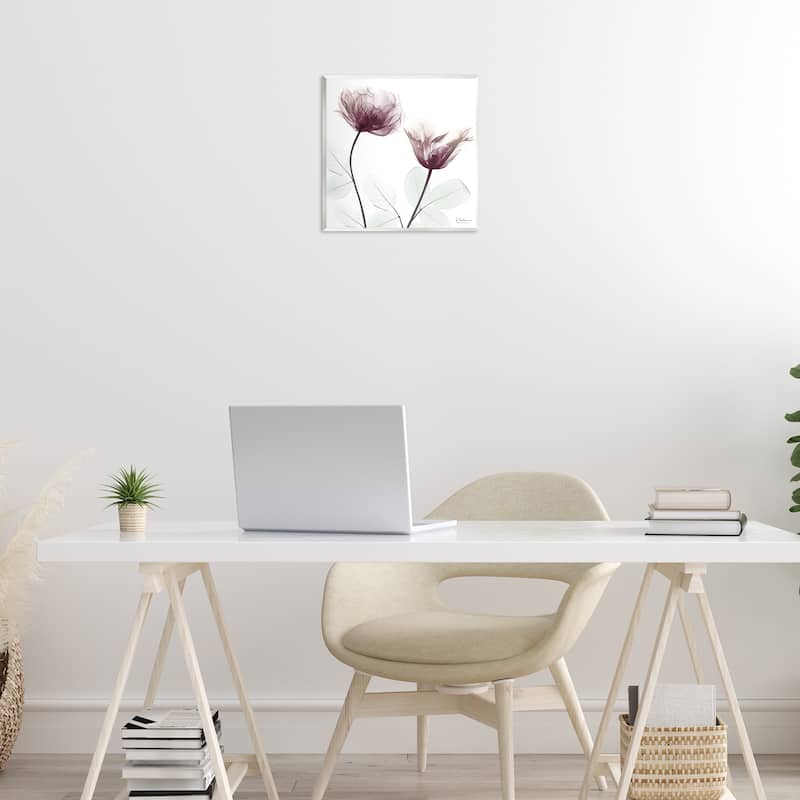 Stupell Minimalist Translucent Flowers Wall Plaque Art Design By Albert Koetsier
