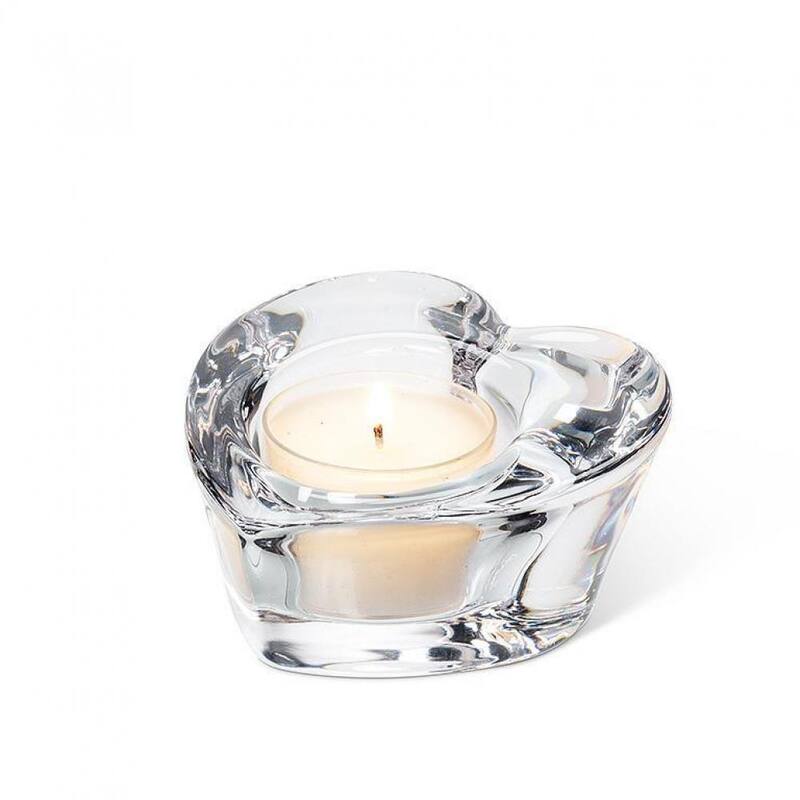 Thick Angle Cut Heart Tealite Candle Holder