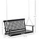 preview thumbnail 3 of 15, Outsunny 2-Seater Hanging Porch Swing Outdoor Patio Swing Chair Seat with Slatted Build and Chains