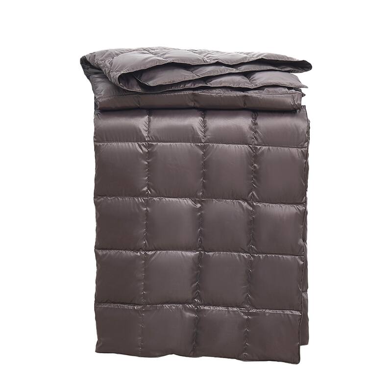 Serta Packable Oversized Down Fiber Throw