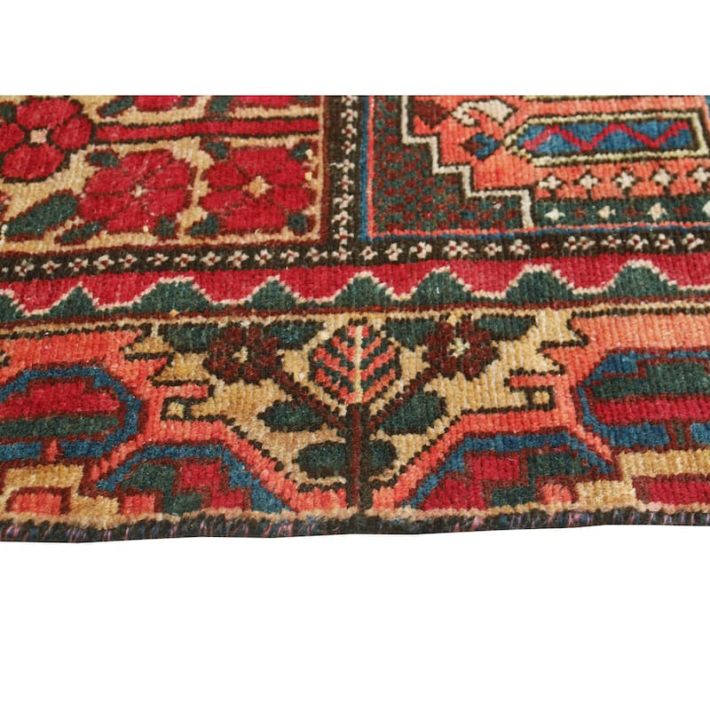 Fine Vintage Bakhtiari Nicolette Red/Brown Rug - 6'5" x 9'4"
