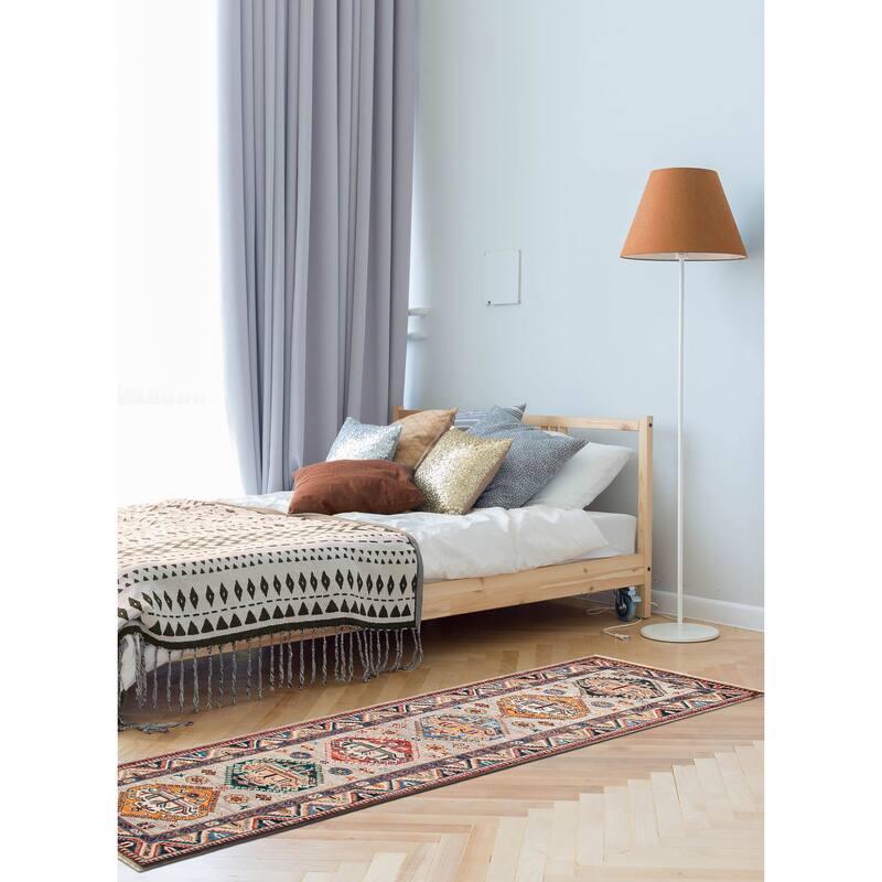 ECARPETGALLERY Hand-knotted Aryana Grey Wool Rug - 2'8 x 8'2