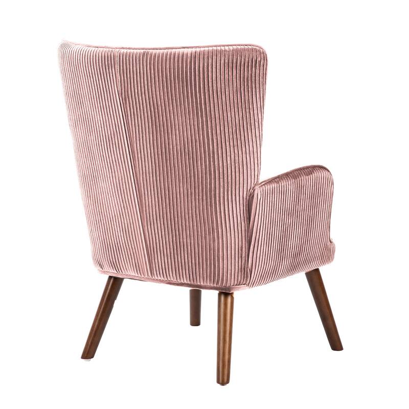Velvet Upholstered Accent Chair Armchair for Living Room