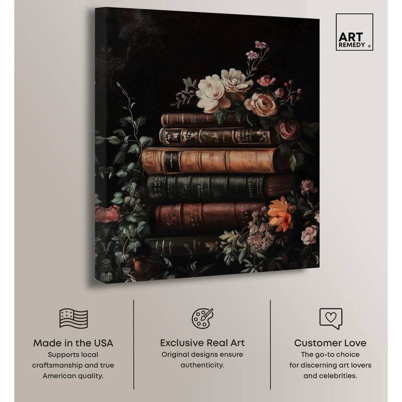 Stacked Wisdom Canvas by Art Remedy, Gallery Wrapped