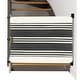 preview thumbnail 2 of 4, THE STAIR BARRIER 43 to 52" Banister to Wall Fabric Baby Pet Gate, Snow/Charcoal - 43-52"
