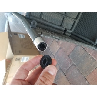 Havenside Home Stillwater Grey Indoor/Outdoor 7-piece Rectangle Dining Set with Grey Cushions