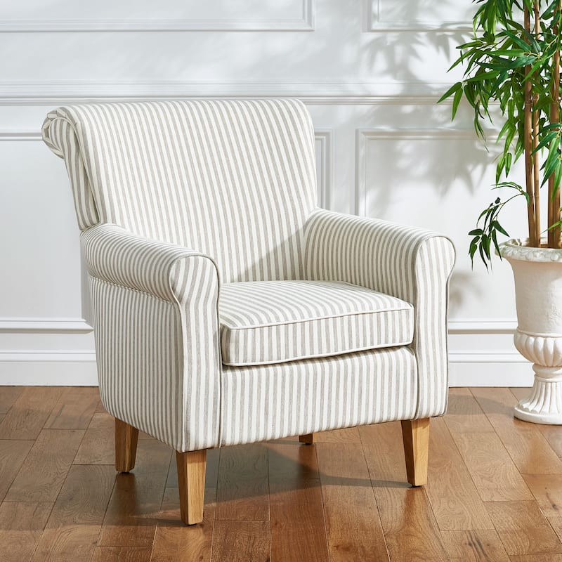 SAFAVIEH Gramercy Red/Ivory Floral Club Chair - 30" W x 33" D x 35" H