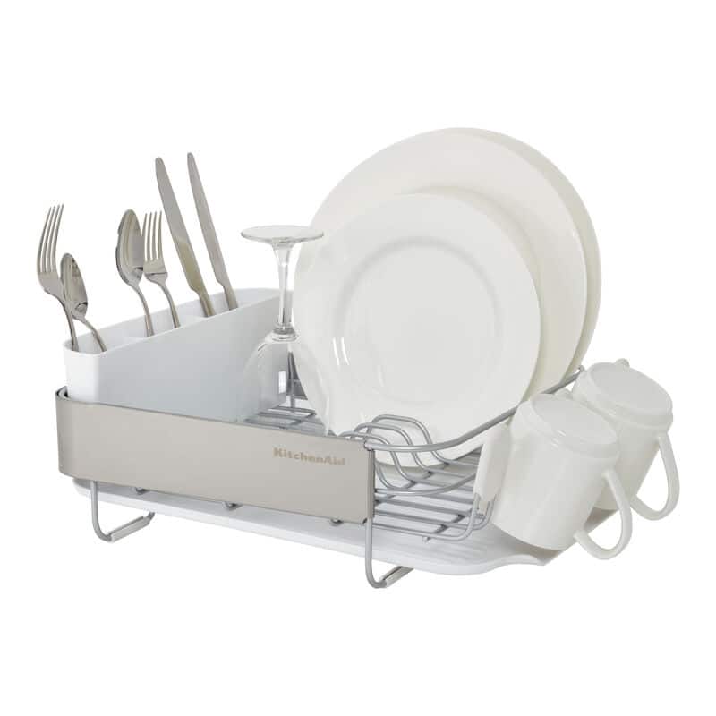 KitchenAid Stainless Steel Wrap Compact Dish Rack, 16.06Inch On Sale