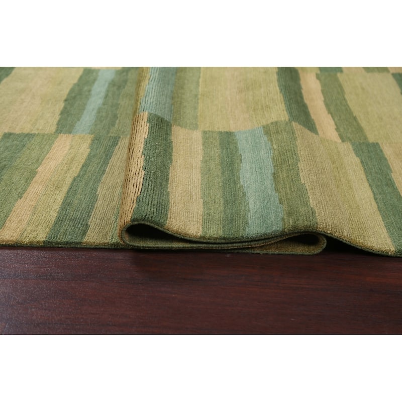 Vegetable Dye Nepalese Oriental Wool Area Rug Handmade Bedroom Carpet - 5'0" x 7'11"