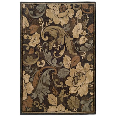 Style Haven Hempsted Overscale Contemporary Floral Area Rug