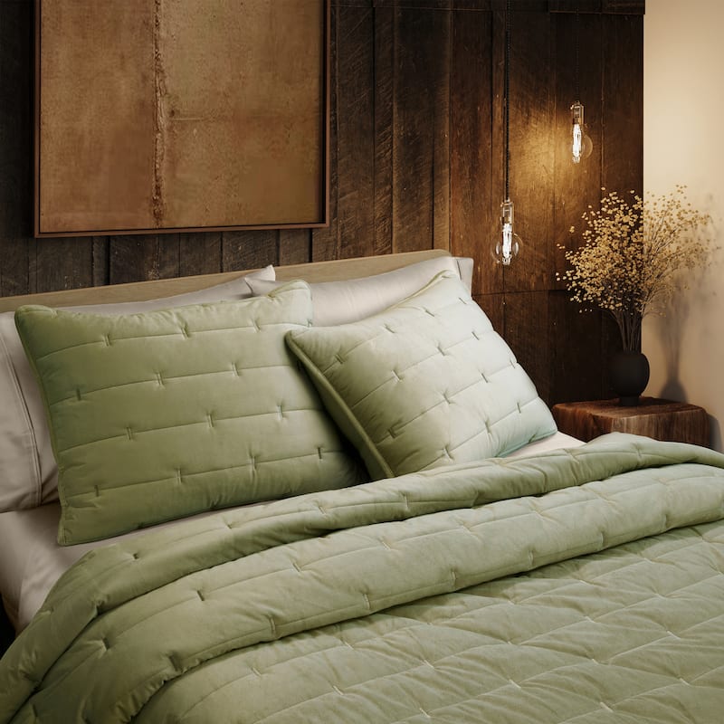 Indigo Road by Egypt Sherrod Malone Luxe Channeled Velvet 3-Piece Quilt Set