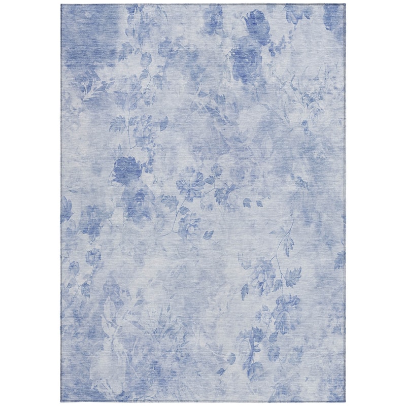 HomeRoots Floral Transitional Rectangle Outdoor Rug