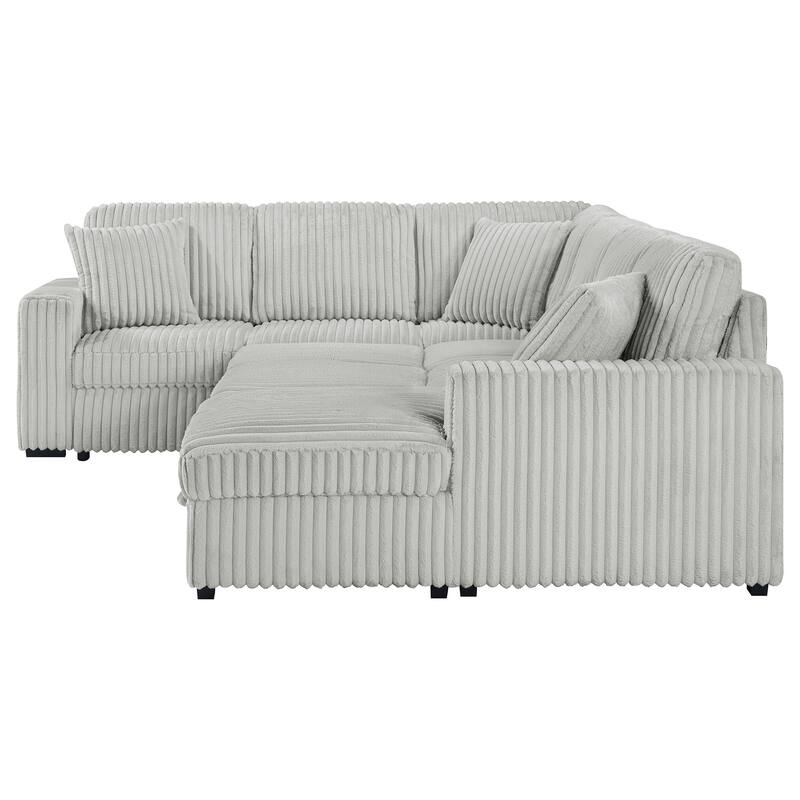 Devonshire Sleeper Sectional Sofa Storage Chaise - 122.00'' x 96.75''-50.00'' x 39.25''