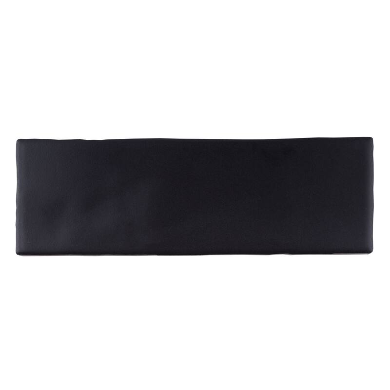 TileGen. Borgo 2.6" x 7.9" Porcelain in Matte Noir Black Wall & Floor Tile (56 tiles/7.76 sqft.)