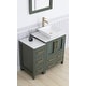 preview thumbnail 9 of 28, Vanity Art 36" Single Sink Bathroom Vanity Set with Engineered Marble Top and Free Mirror - 36 W X 18.5 D X 31.1 H