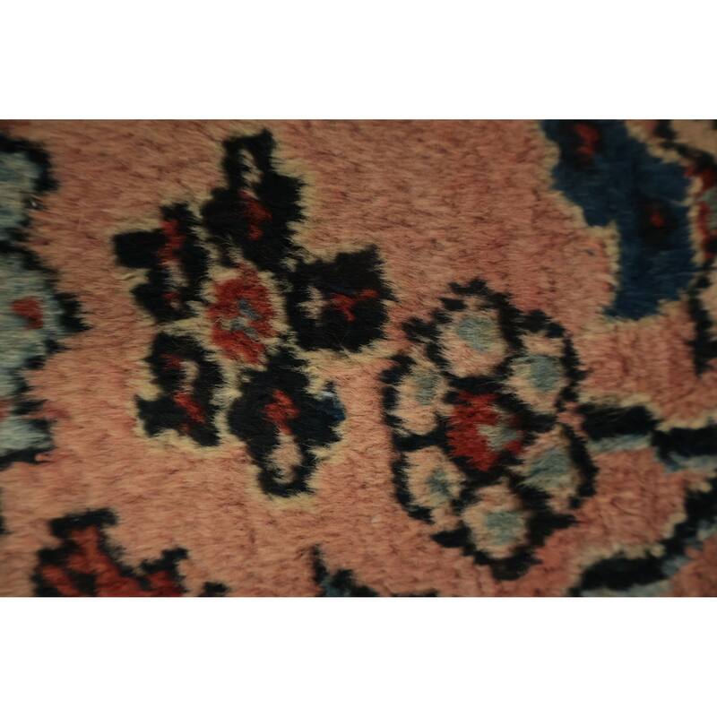Hand Knotted Oriental 100% Wool Carpet Traditional Floral Coral Lilian Area Rug - 3' 10'' X 2' 5''