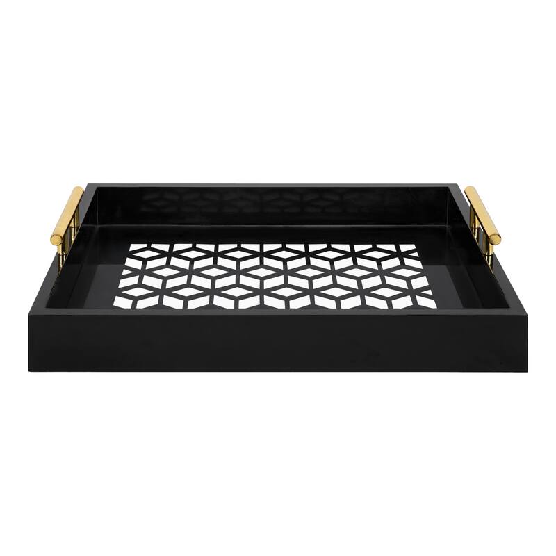 Kate and Laurel Caspen Rectangle Decorative Tray