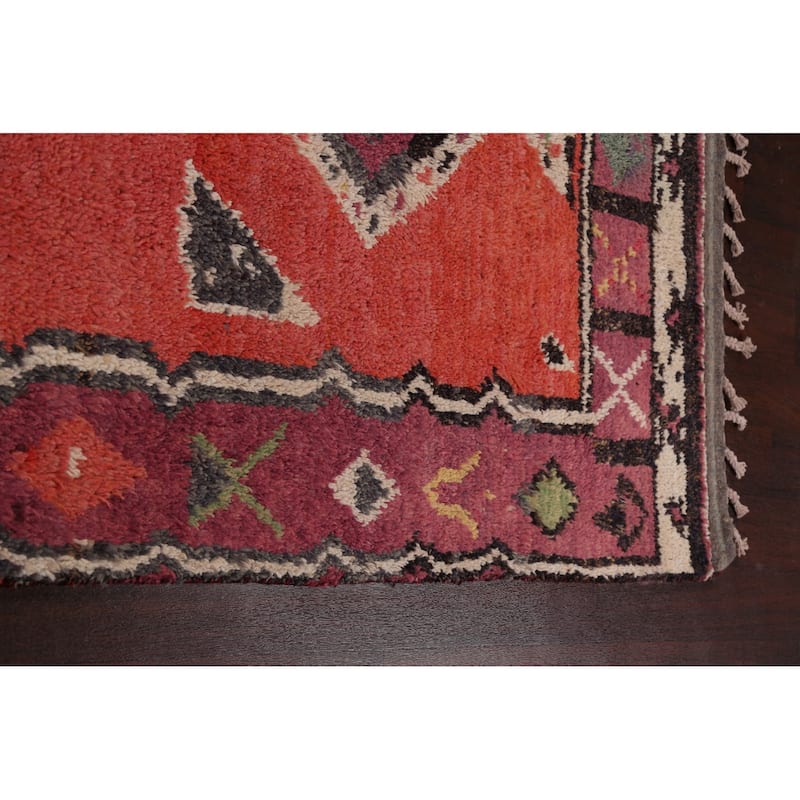 Tribal Oriental Moroccan Dining Room Area Rug Wool Hand-knotted Carpet - 8'0" x 11'0"