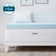 Lucid Comfort Collection 4 Inch Gel and Aloe Memory Foam Topper
