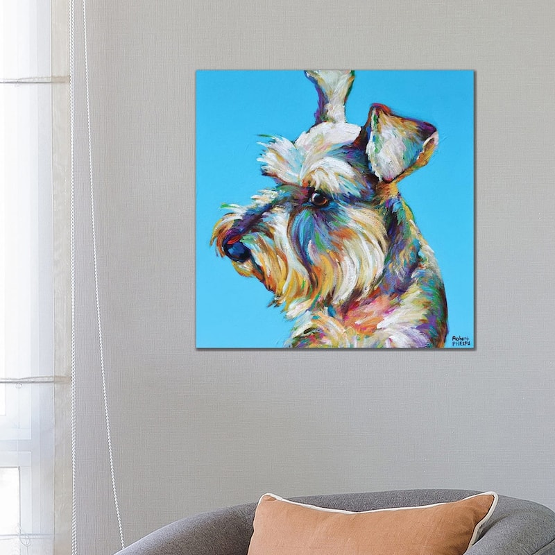 iCanvas "Dylan the Schnauzer" by Robert Phelps Canvas Print - 26x26x1.5