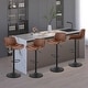preview thumbnail 20 of 27, Art Leon Faux Leather Adjustable Swivel Barstool, Set of 4