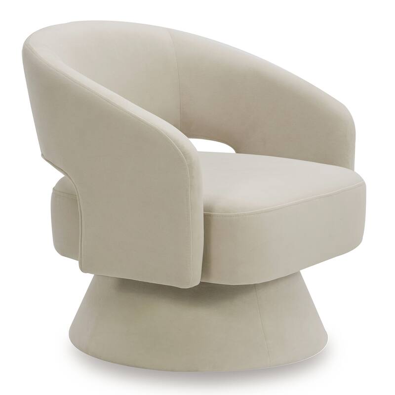 Spruce & Spring Jamie Swivel Fabric Accent Chair