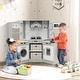 preview thumbnail 5 of 7, Corner Kids Kitchen Playset Pretend Toy Kitchen Set w/Lights & Sounds