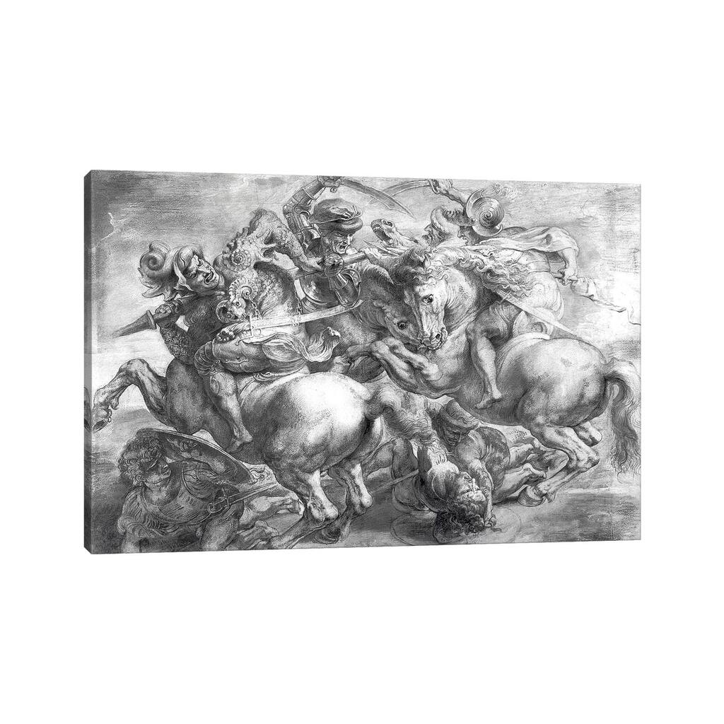 iCanvas "The Battle Of Anghiari (after Leonardo da Vinci)" by Peter Paul Rubens Canvas Print