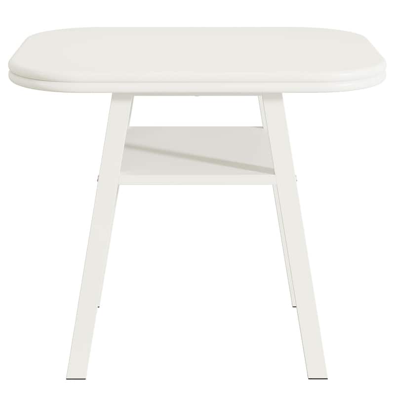 31.5 '' Small Kitchen Dining Table with Storage Shelf for 2-4 People