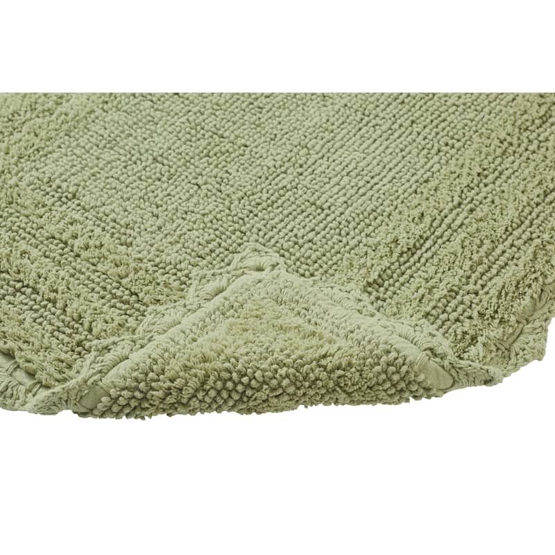 Better Trends Bath Rugs Set 100% Cotton Soft & Water Absorbent Tufted Bathroom Rug for Shower, Sink Bath Mats Lilly Crochet