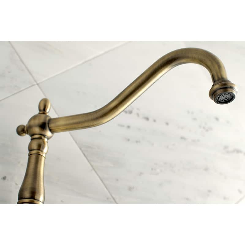 Heritage 3-Hole Wall Mount Roman Tub Faucet in Oil Rubbed Bronze