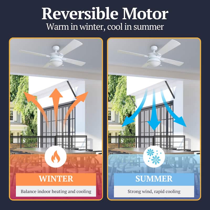 Copper Grove Ayre 52-inch White Outdoor 4-blade Ceiling Fan