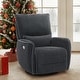 preview thumbnail 4 of 22, MCombo Power Swivel Glider Recliner Chair with USB Charging Ports for Living Room and Nursery, Fabric 6922