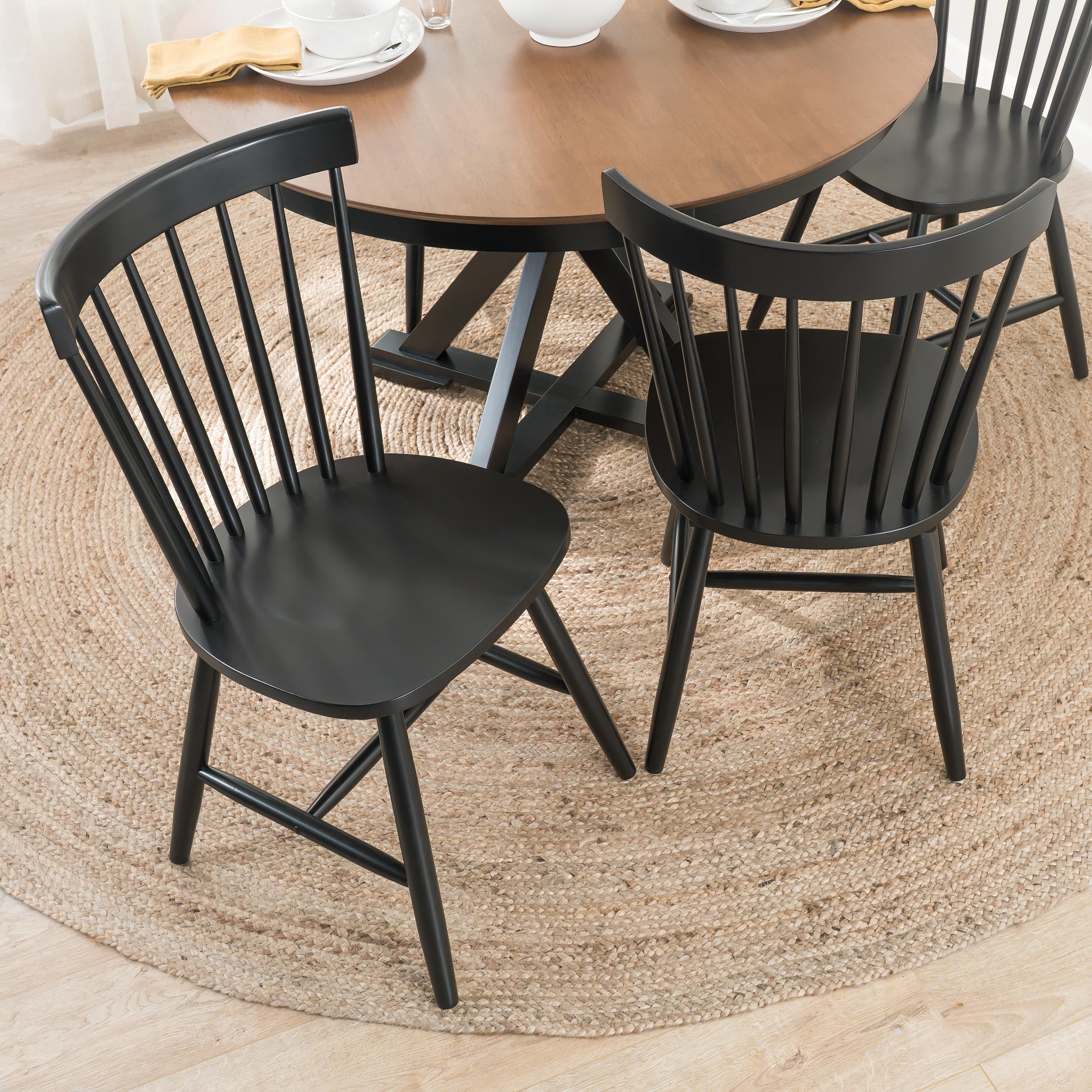 Bush Home Windsor High Back Spindle Dining Chairs - Set of 2 - On